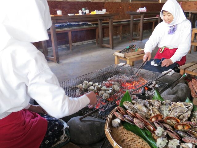 海女小屋体験 はちまんかまどの写真1
