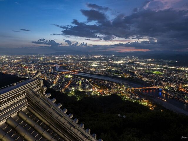 岐阜城パノラマ夜景の写真1