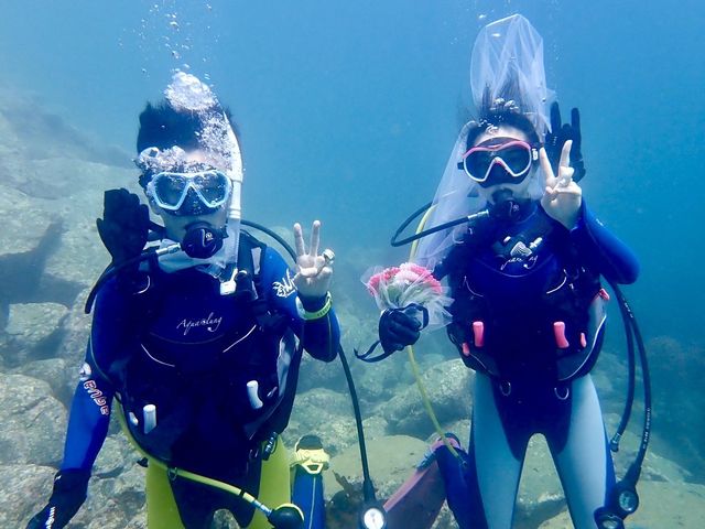 水中結婚式_山口ダイビングスクール