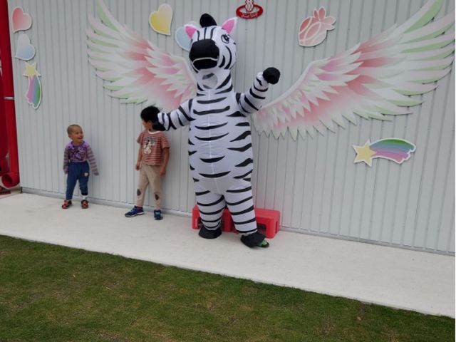 時々シマウマさん登場☆_和いち遊園