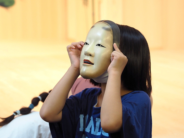 能面付け体験_西宮能楽堂