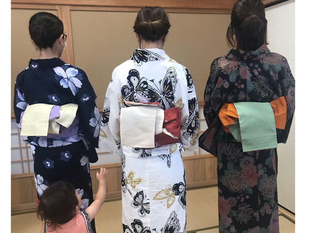 お子さん連れてご参加ください。ママも着物でワクワク楽しい!をお伝えするのがモットーです。_sayaキモノ着付け教室
