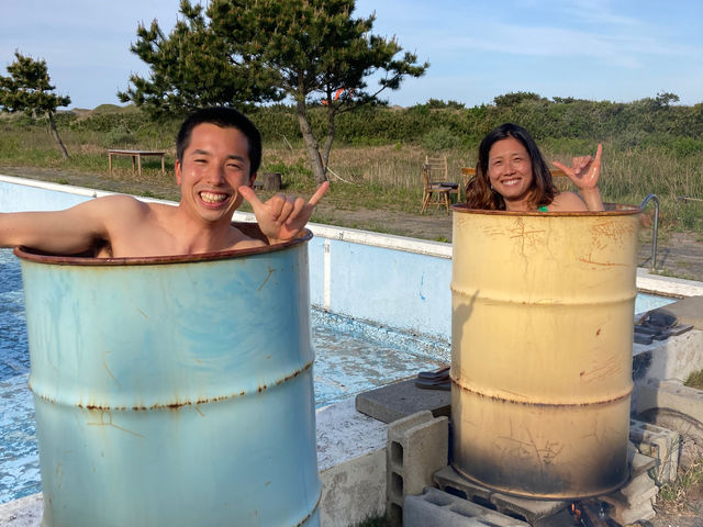 ドラム缶風呂_NB surf camp
