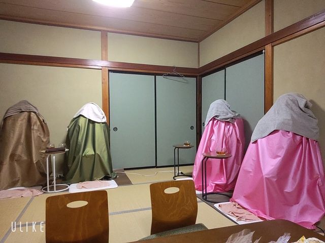 最後は頭まで浴びてお顔ツルツル_Fairy 出張よもぎ蒸し 南アルプス店.富士五胡店