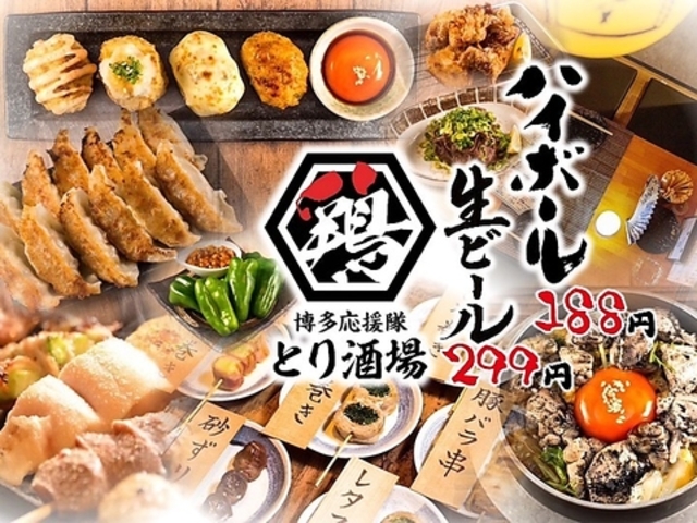 博多とりかわ串と肉汁餃子とり酒場 天神店の写真1