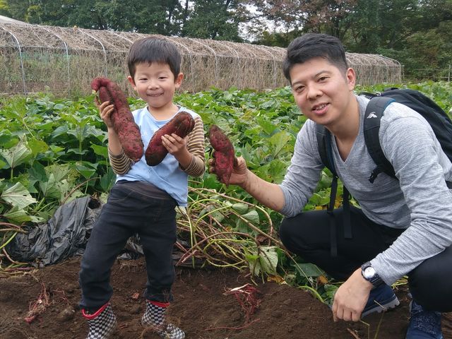 大きなお芋が掘れました!!_秩父ふるさと村