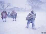 地吹雪体験の写真1