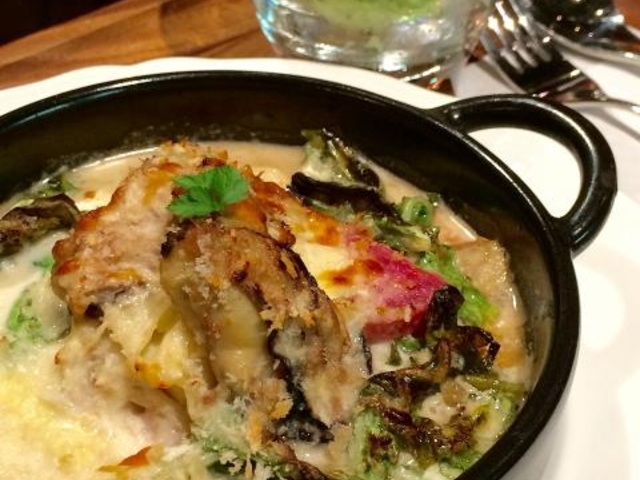 牡蠣の酒粕ソースグラチネ_GRATINE