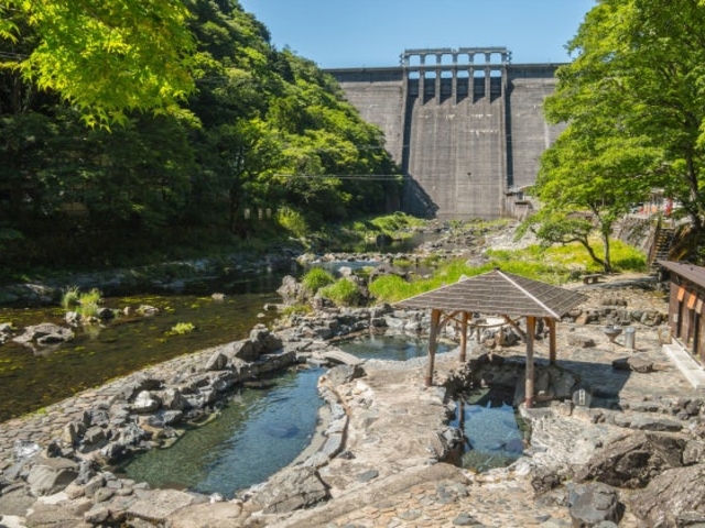 湯原温泉砂湯の写真1