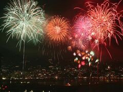 秋季 熱海海上花火大会の写真1