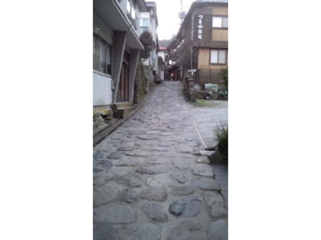 湯平温泉石畳・源泉