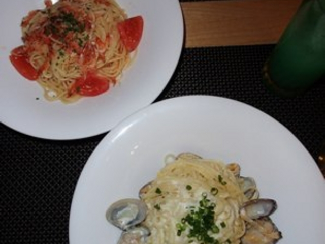 湯葉とあさりと白菜のスパゲティ_オステリア サクラ