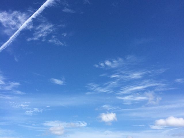 飛行機雲!_今井浜海水浴場