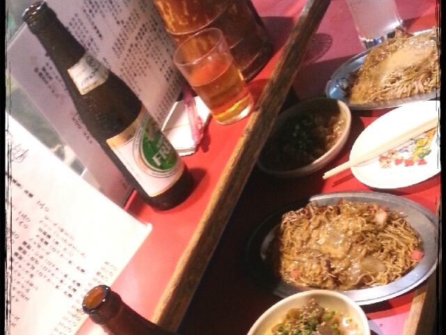 小金ちゃんの焼きラーメンうまし。_屋台