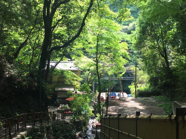 お茶屋で休憩_不動滝