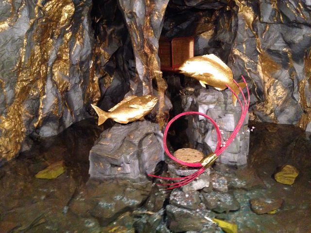 洞窟の中はとても涼しくてとても気持ちよかったでーす_鯛生金山