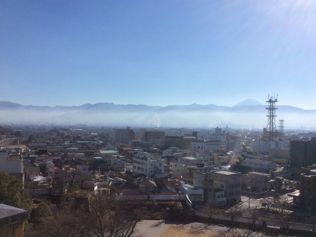 城跡から富士山_甲府城跡