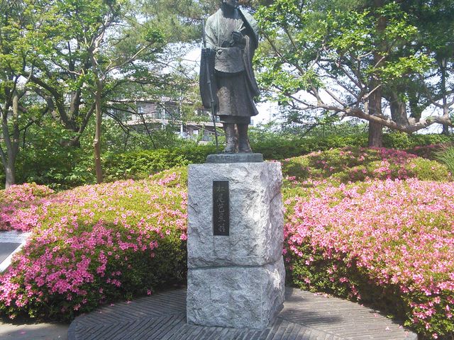 芭蕉の像_草加松原遊歩道