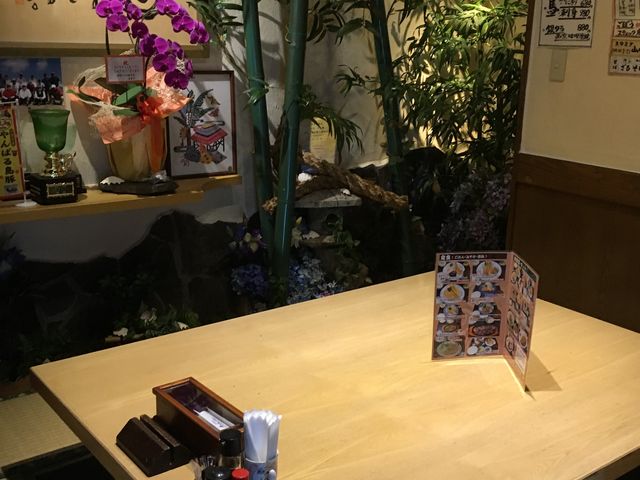 個室の掘り座敷もありました。_かたつむり 旬菜魚串