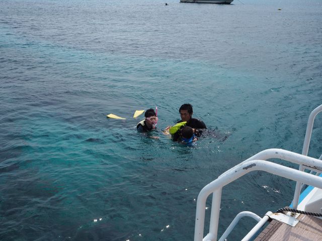 海の中は綺麗でした。子供たちも大満足。_クロスリバー