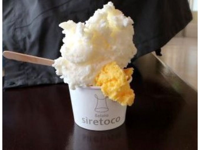 ミルクとかぼちゃのジェラート_カフェ開陽台