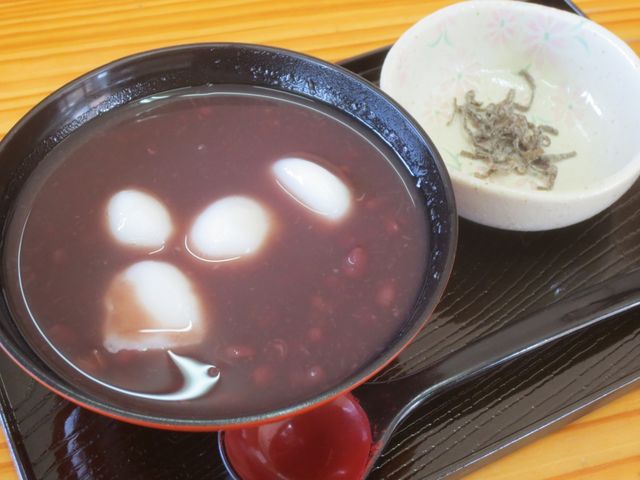 ぜんざいをいただきました_いづも屋