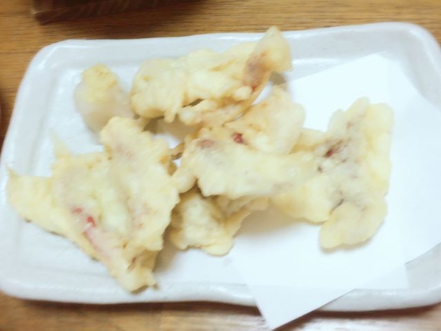 天ぷらにしてもらった下足_いかや