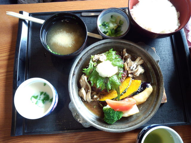 藍屋ハンバーグ膳。_藍屋 諏訪店