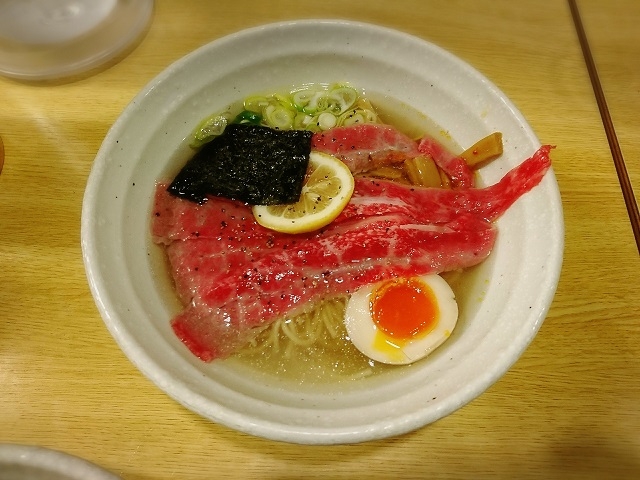A5ランクの飛騨牛ラーメン_中華そば専門店 エム