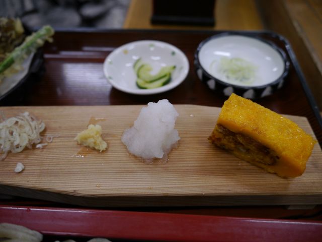 薬味色々_そば処 山水
