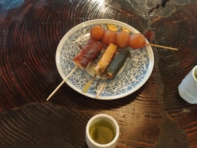 店内でいただきました。_こんにゃく番所