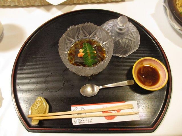 冷たいお椀?
ジュンサイを使っていました_ドライブイン灘