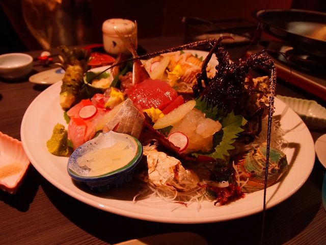 夕食の一部!豪華でした。_鉄板焼 Baknos