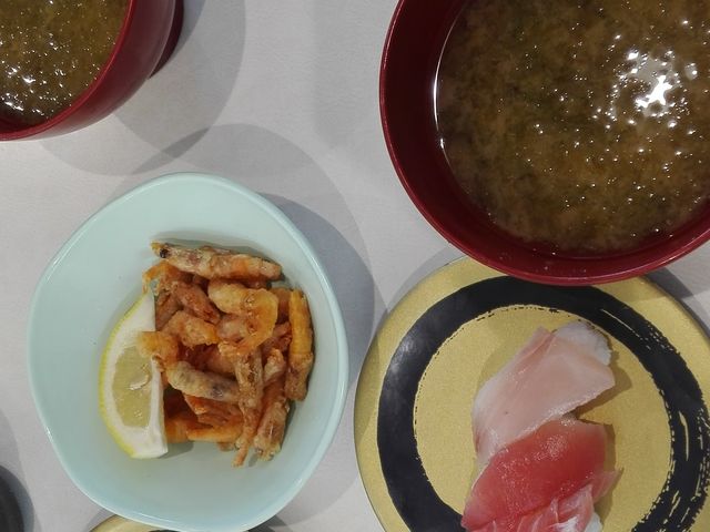 携帯クーポンでお味噌汁が無料に。_はま寿司 桐生相生町店