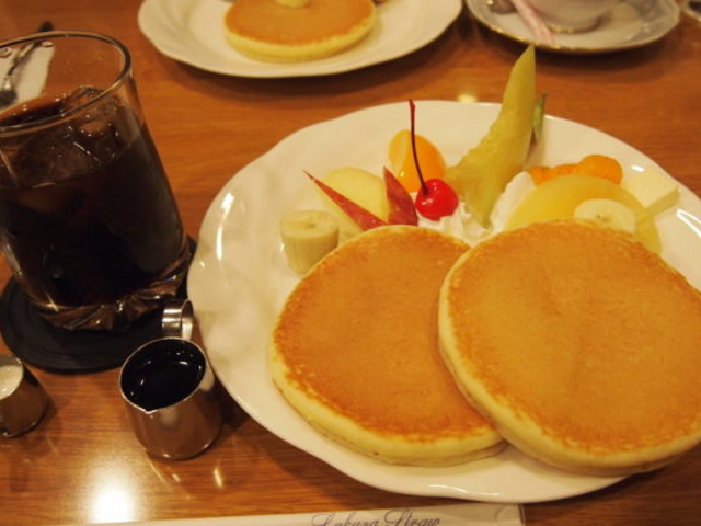 フルーツホットケーキセット¥950 _馬やど