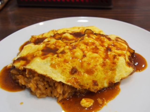 トリプルセット¥980(オムライス)_洋食屋 カトリーナ