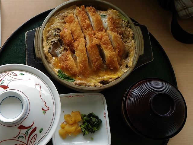 有田鶏と茸のカツとじ膳(椎茸入っていないのがイイ!)_吉野ヶ里歴史公園レストラン