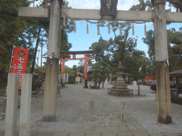 駐車スペースあります。_大垣八幡神社