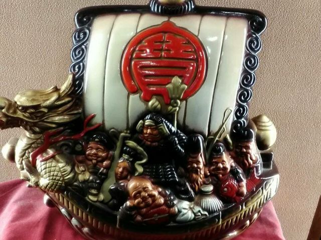 縁起の良い七福神も飾られていました!_七福の湯 前橋店