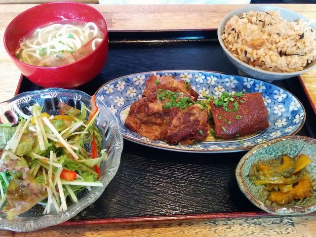 ラフティ&ソーキ煮定食_まーさん道