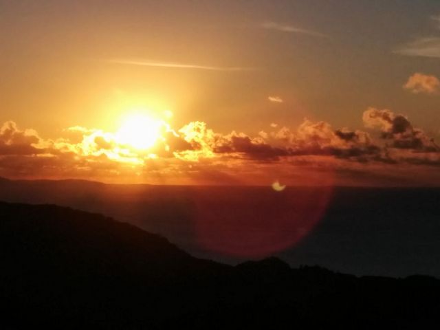 展望台からの夕日_バンナ公園