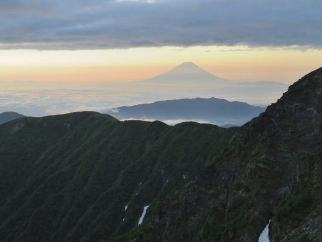 北岳の朝_北岳
