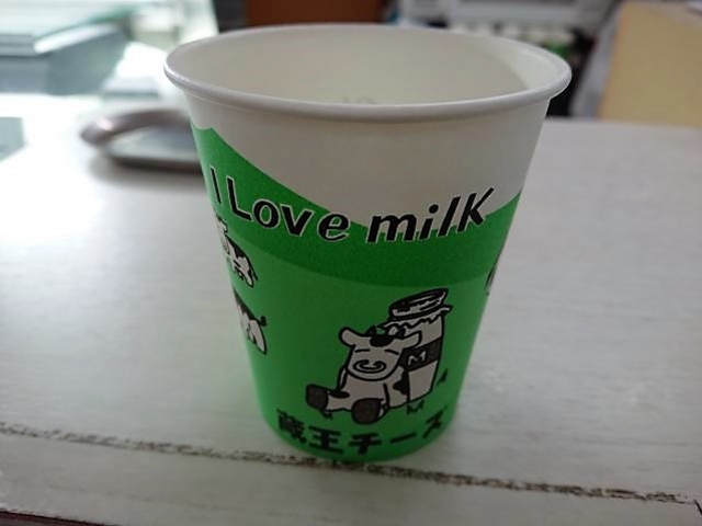チーヅドリンクを頂きました。美味いですよ〜!!_蔵王酪農センター(蔵王チーズ工場)