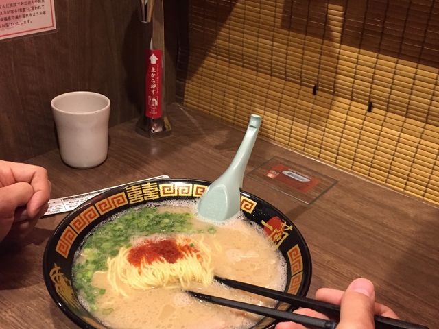 スープもおいしかったです_一蘭 名古屋栄店