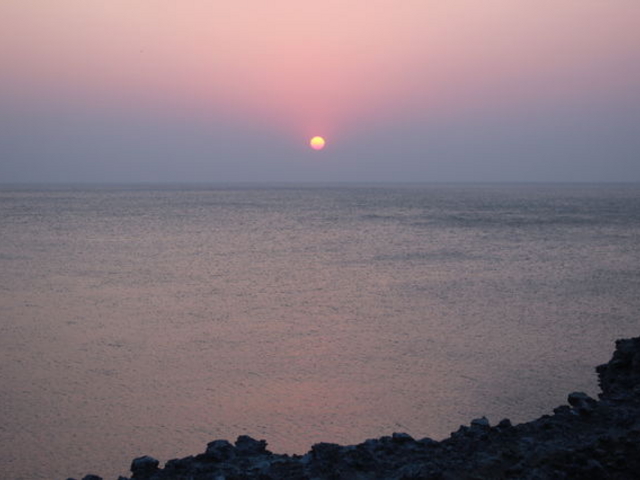 夕日も素晴らしい_雲見温泉