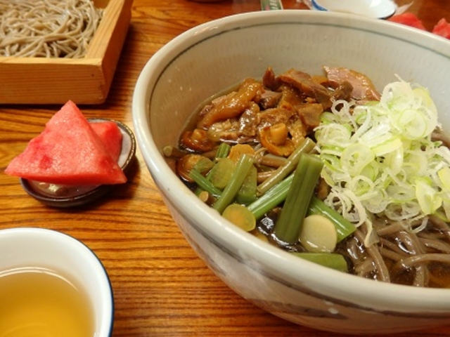 冷やし鳥そば750円 _瀧不動生そば