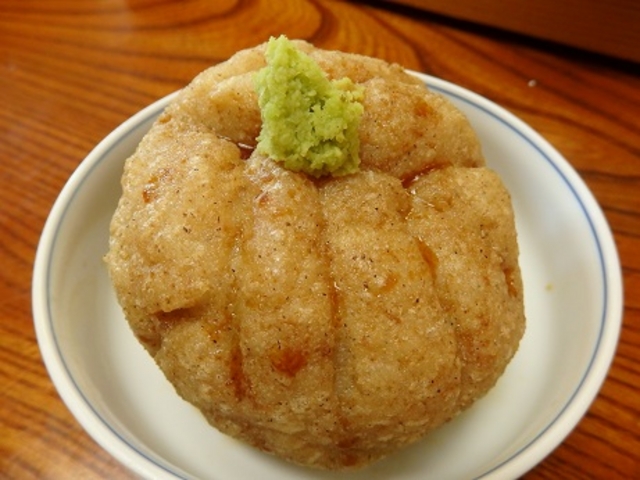 もちふわな「かいもち揚げ」350円_瀧不動生そば