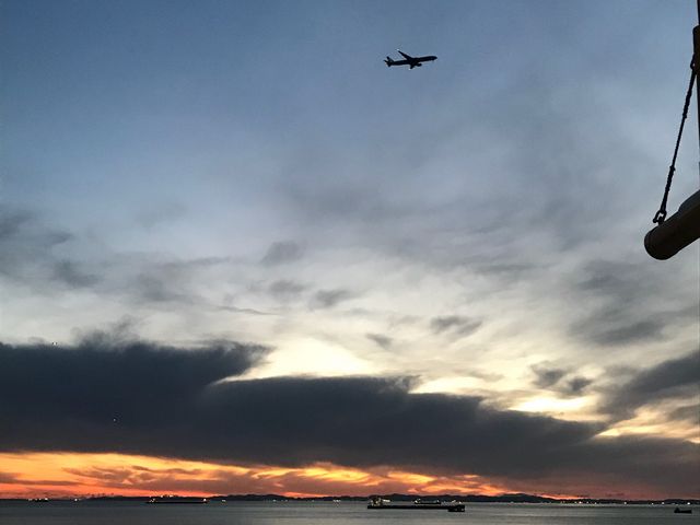 サンセットギリギリでした。_海ほたる360゜