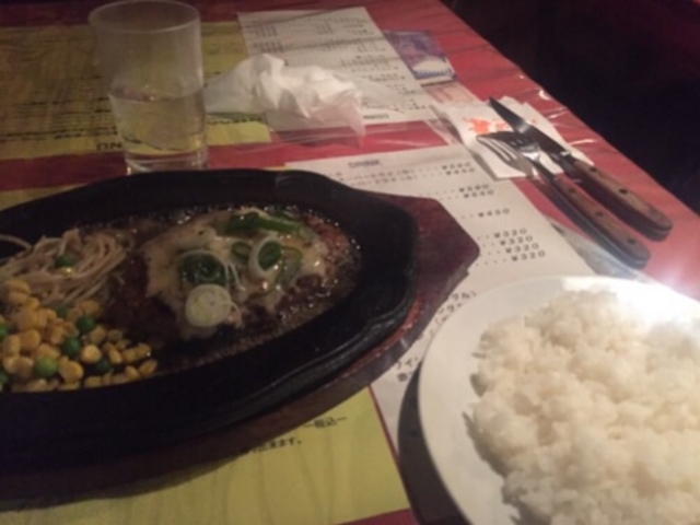 ネギ塩チーズハンバーグです。_カウボーイ新中野店