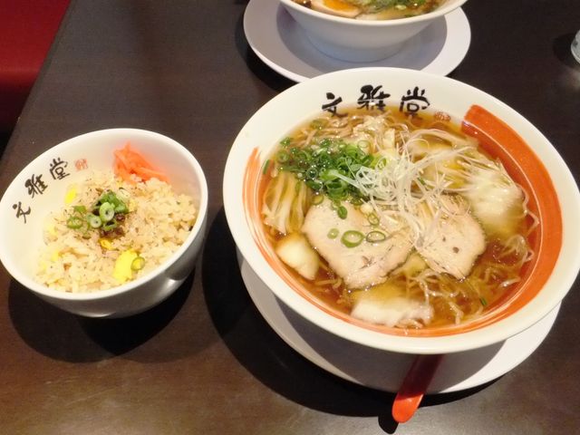 ちゃーはんセット(ランチ版):らーめん+ミニちゃーはん_文雅堂